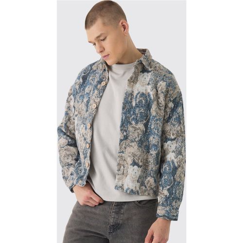 Surchemise oversize à imprimé abstrait - S - Boohooman - Modalova