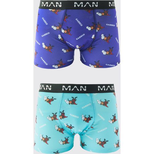 Lot de 2 boxers de Noël - MAN - M - Boohooman - Modalova