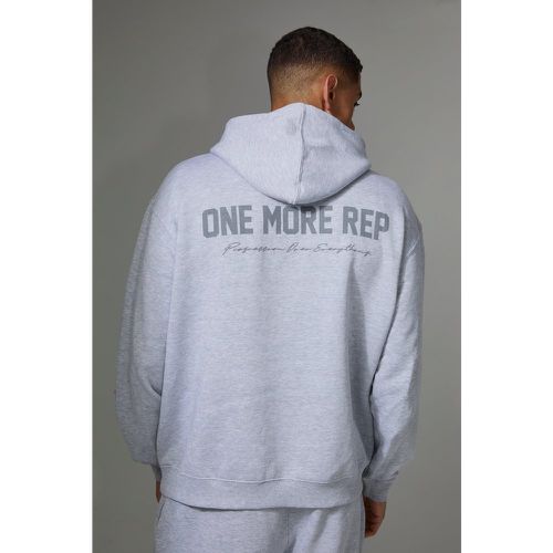 Sweat à capuche oversize à slogan One More Rep - MAN Active - S - Boohooman - Modalova