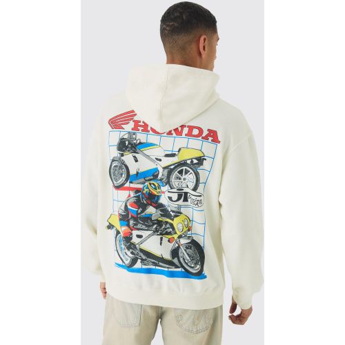 Sweat à capuche oversize à imprimé Honda JT homme - S - Boohooman - Modalova