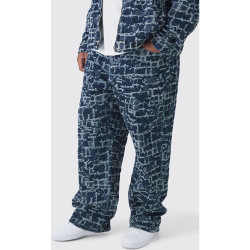 Grande taille - Jean large en denim à déchirures - XXXL - Boohooman - Modalova