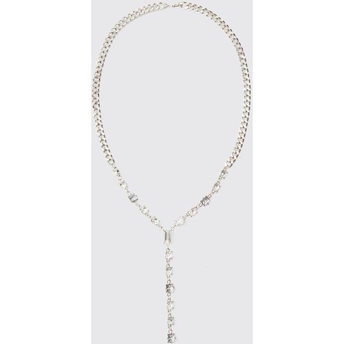 Collier en métal à pierre fantaisie - ONE SIZE - Boohooman - Modalova