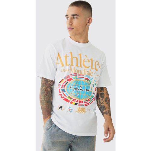 T-shirt à imprimé athlète - XL - Boohooman - Modalova