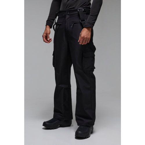 Pantalon de ski cargo à bretelles - MAN Active - S - Boohooman - Modalova
