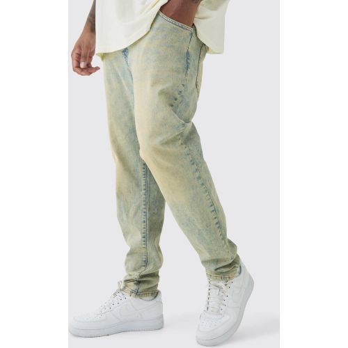 Grande taille - Jean stretch teinté - 44 - Boohooman - Modalova