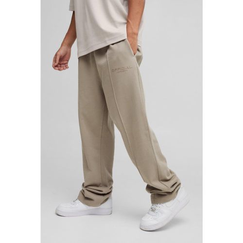Jogging droit épais - S - Boohooman - Modalova