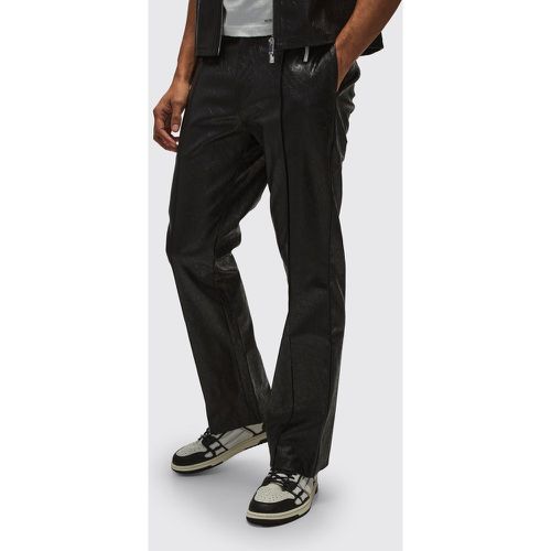 Pantalon flare taille fixe à imprimé serpent - 28 - Boohooman - Modalova