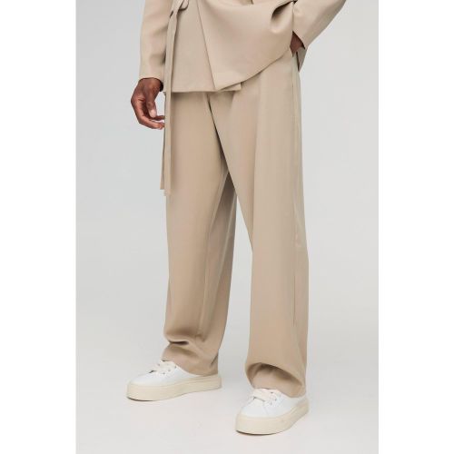 Pantalon de costume large à attaches - 28 - Boohooman - Modalova