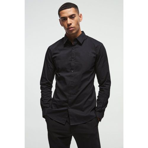 Chemise cintrée à manches longues - S - Boohooman - Modalova