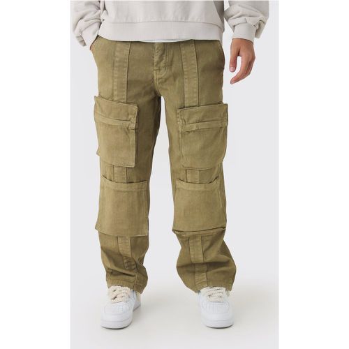 Pantalon cargo large surteint à poches multiples - 28R - Boohooman - Modalova