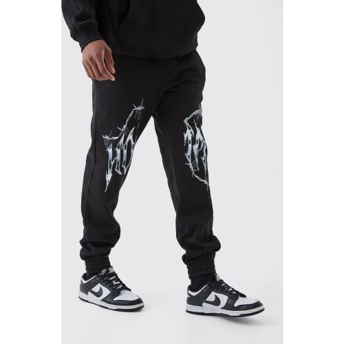 Tall - Jogging oversize bicolore - S - Boohooman - Modalova