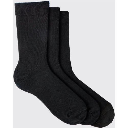 Lot de 3 paires de chaussettes habillées - ONE SIZE - Boohooman - Modalova