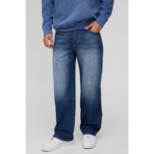 Jean large délavé bleu - 30R - Boohooman - Modalova