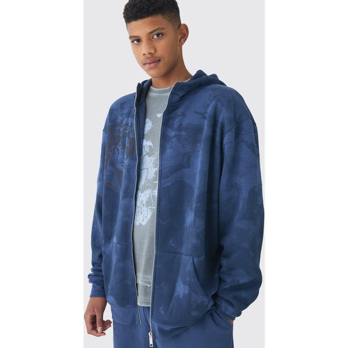 Tall - Sweat à capuche oversize zippé à imprimé Renaissance - S - Boohooman - Modalova