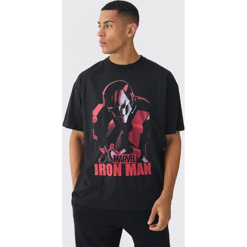 Oversized Marvel Iron Man License Print T-Shirt - XS - Boohooman - Modalova