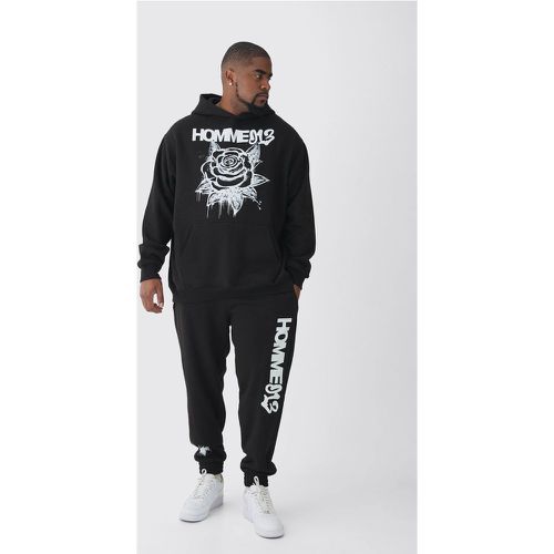 Grande taille - Survêtement oversize fleuri - XXXL - Boohooman - Modalova