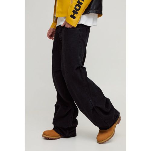 Jean baggy froncé - 28R - Boohooman - Modalova