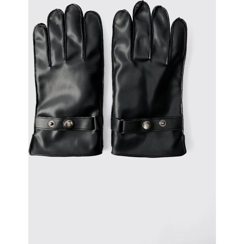 Gants à bordure en polaire - ONE SIZE - Boohooman - Modalova