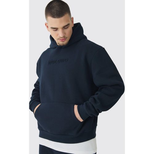 Tall - Sweat à capuche oversize à imprimé Worldwide - S - Boohooman - Modalova