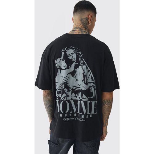 Tall - T-shirt oversize imprimé Renaissance - XXL - Boohooman - Modalova