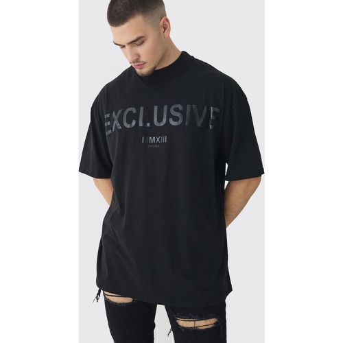 Tall - T-shirt oversize à col montant - L - Boohooman - Modalova