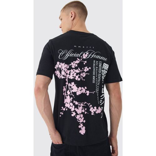 T-shirt fleuri - S - Boohooman - Modalova