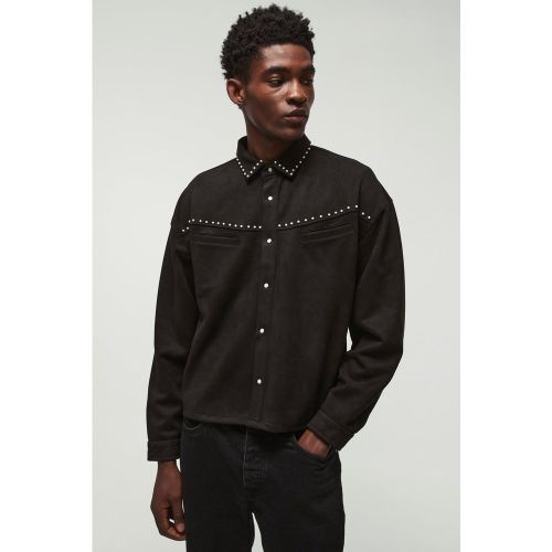 Surchemise oversize à ornements en synthétique - L - Boohooman - Modalova