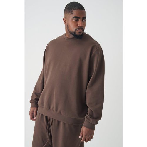 Grande taille - Sweat à col ras du cou et surpiqûres - XXXL - Boohooman - Modalova