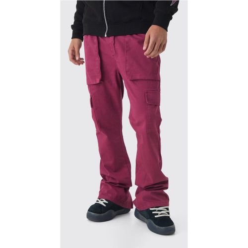 Pantalon cargo slim à taille élastique - S - Boohooman - Modalova