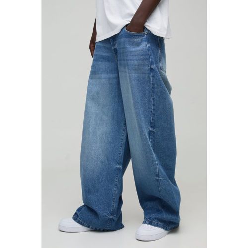 Jean parachute à coutures torsadées - 28R - Boohooman - Modalova