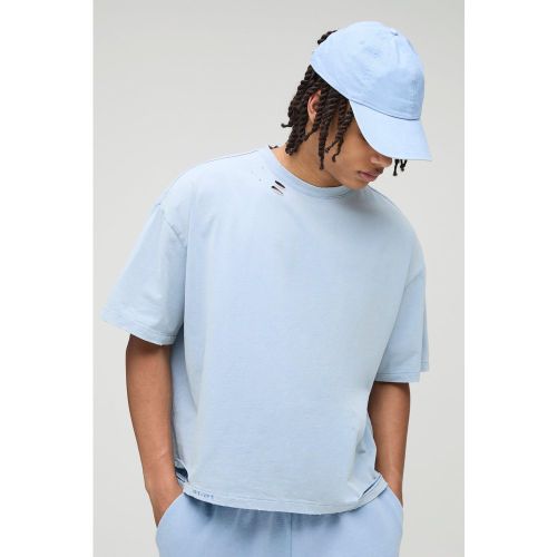 T-shirt épais premium délavé - S - Boohooman - Modalova