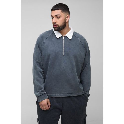 Grande taille - Sweat oversize délavé - XXXL - Boohooman - Modalova