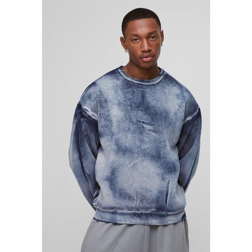 Sweat oversize délavé - S - Boohooman - Modalova