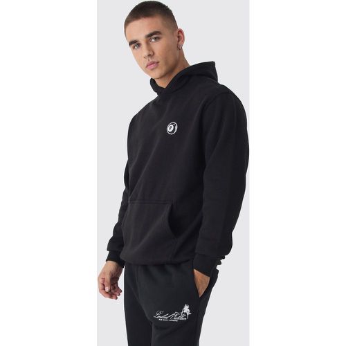 Sweat à capuche à broderie 8 ball - M - Boohooman - Modalova