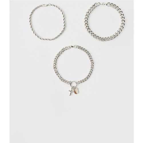 Lot de 3 bracelets és - ONE SIZE - Boohooman - Modalova