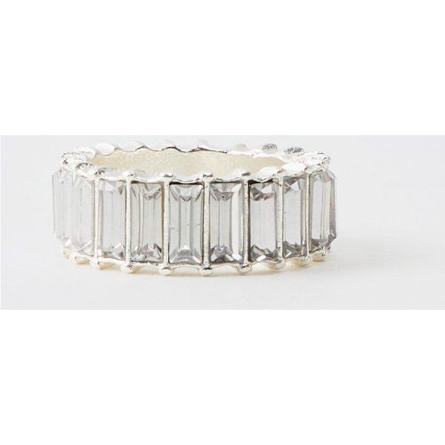 Bague strassée - M/L - Boohooman - Modalova