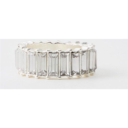 Bague strassée - S/M - Boohooman - Modalova