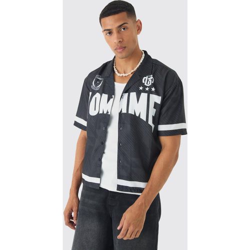 Chemise oversize imprimée moto - S - Boohooman - Modalova