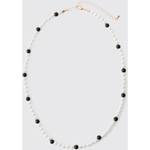 Collier à perles et perles - ONE SIZE - Boohooman - Modalova