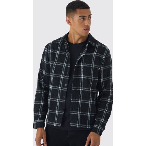 Chemise à carreaux et manches longues - L - Boohooman - Modalova