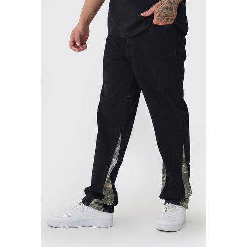 Tall - Jean large à imprimé camouflage - 30 - Boohooman - Modalova