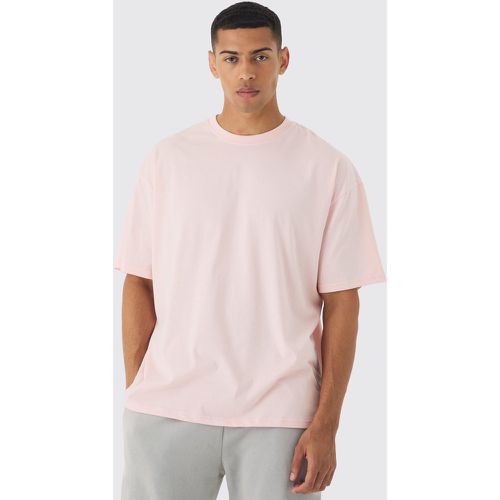 T-shirt basique oversize à col ras-du-cou - S - Boohooman - Modalova