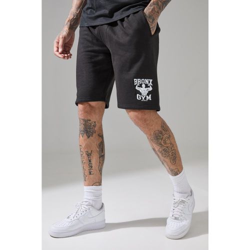 Tall - Short de sport large à slogan Bronx - MAN Active - M - Boohooman - Modalova