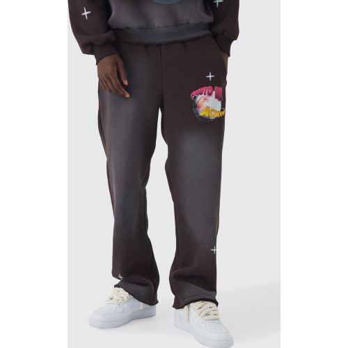 Jogging droit déchiré - L - Boohooman - Modalova