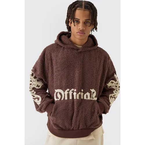 Sweat à capuche oversize en polaire - Official - S - Boohooman - Modalova