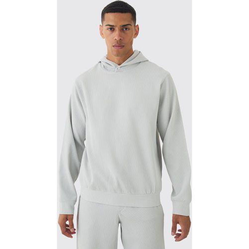 Sweat à capuche plissé homme - M - Boohooman - Modalova