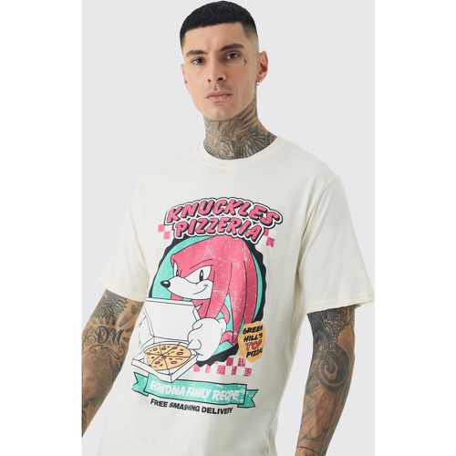 Tall - T-shirt rose imprimé à imprimé Sonic - S - Boohooman - Modalova