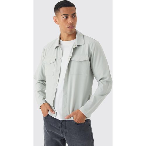 Chemise cargo technique à manches longues - L - Boohooman - Modalova