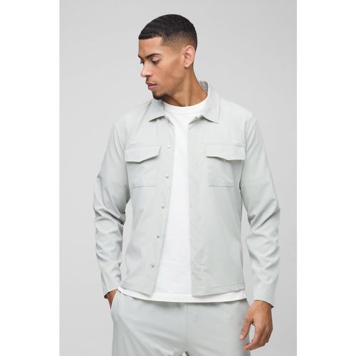 Chemise cargo technique à manches longues - S - Boohooman - Modalova