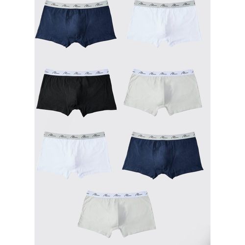 Grande taille - Lot de 7 boxers à logo - MAN - XXXL - Boohooman - Modalova